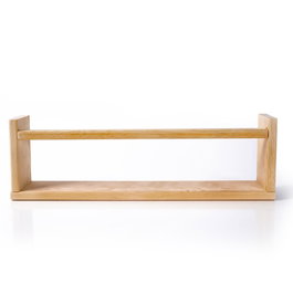 Hanah Home Estantería de Pared de Madera de Pino Maciza, Set de 3 Piezas, Roble